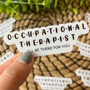 OT sticker, Occupational Therapy, Occupational Therapy Sticker, Occupational Therapist Sticker, OT gift, retro sticker, ot month