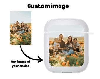 Custom image Airpods case, valentines day gift, custom clear case, personalised image Airpods case, photo Airpods, Airpods clear custom case