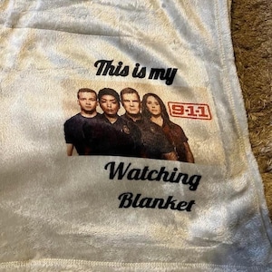 This is my 9-1-1 tv show watching blanket