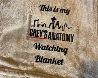 This is my Greys Anatomy watching blanket