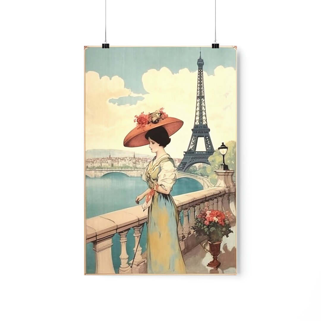 Vintage European Art Print AI Generated Premium Matte Etsy
