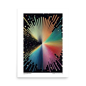 Cosmic Constellation Patterns (v4), poster su carta fotografica | Arte astratta e ottica | Serie limitata