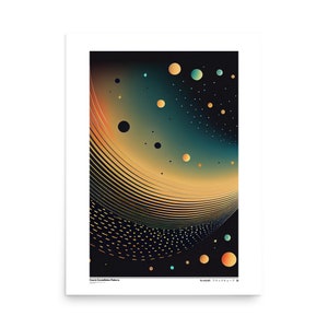 Cosmic Constellation Patterns (v3), poster su carta fotografica | Arte astratta e ottica | Serie limitata