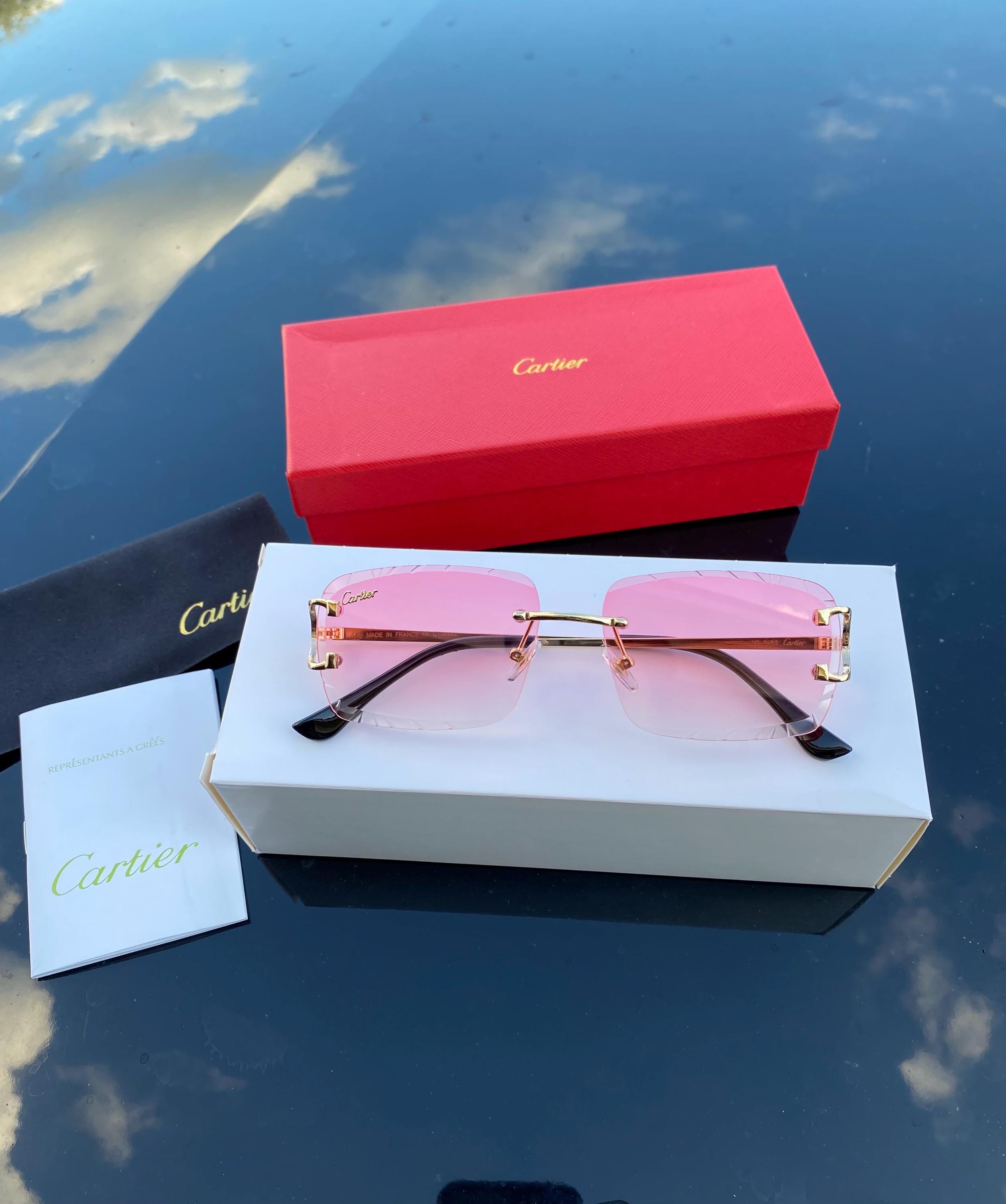 Cartier　サングラス　vintage CARTIER カルティエ サングラス メガネ ヴィンテージ 135 51□19