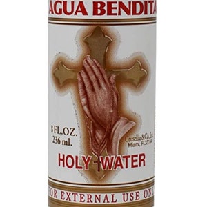 Agua bendita 8oz crusellas santeria religion ifa