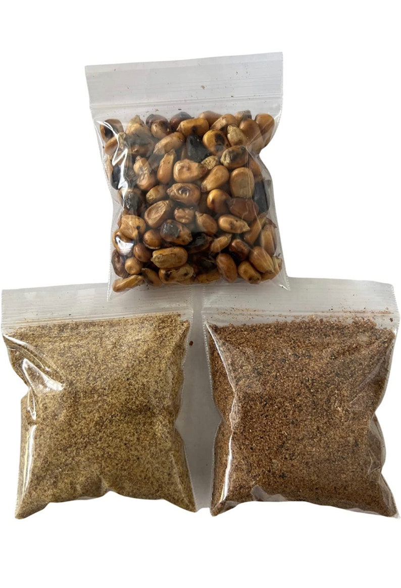 Jutia Ahumada Pescado Ahumado En Polvo Y Maíz Tostado 2 Oz Cada Uno