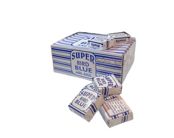 Añil cuadrados azules Santería religión ifa yoruba (5 piezas por orden )