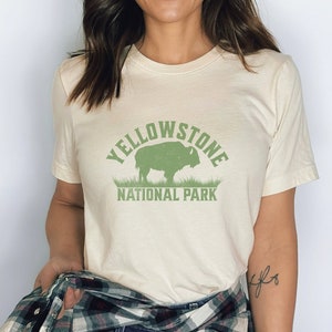 Yellowstone National Park Shirt: Majestic Buffalo Shirt, Yellowstone Shirt, National Park Shirt, Vacation Shirt, Travel Shirt