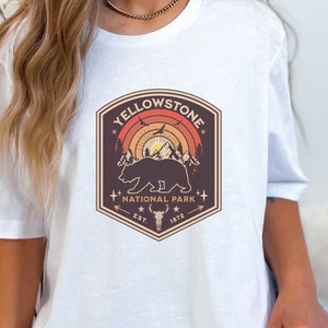 Yellowstone National Park Logo Shirt, Yellowstone National Park Shirt, National Park Shirt, Vacation Shirt, Travel Shirt, Yellowstone