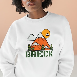 Sudadera Breckenridge Colorado, Sudadera todoterreno, Atardecer retro, Sudadera al atardecer, Sudadera de montaña, Sudadera de camping, Snowboard