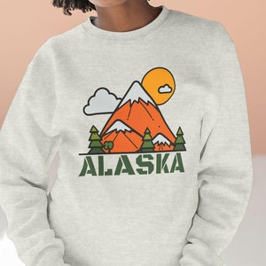 Alaska Sweatshirt, Off road Sweatshirt, Retro Sunset, Sunset Sweatshirt, Mountain Sweatshirt, Camping Sweatshirt, Snowboard