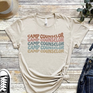 Retro Camp Counselor Vintage T-Shirt, Summer Camp, outdoors, Adventure Shirt, Retro Shirt, Camp Counselor, Counselor Shirt