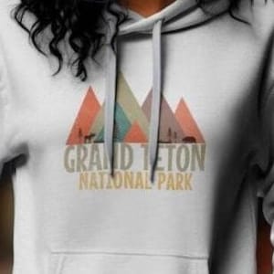 Grand Teton Hoodie, Nationalparks Hoodie, Elch Hoodie, Bär Hoodie, Camping Hoodie, Wandern, Backpacking, Klettern Hoodie