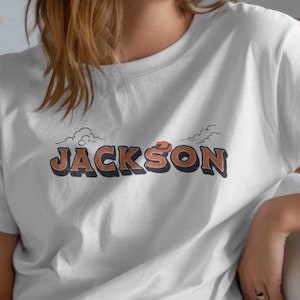 Jackson Wyoming Cowboy Tee - Wyoming Tee, Camping Tee, Vacation Tee, Wyoming Shirt, Vintage Shirt, Retro Shirt, Sunset Retro