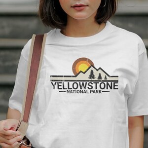 Yellowstone National Park Shirt, National Parks Shirt, Hiking Shirt, Outdoor Shirt, Climbing Tee, Adventure Shirt, Camp Shirt, Retro Shirt