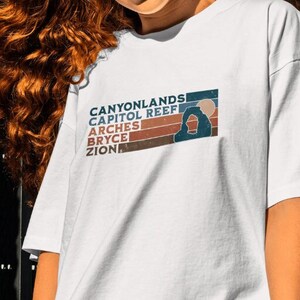 Delicate Arch Utah Mighty Five Shirt, National Parks Shirt, Arches, Bryce Canyon, Zion Shirt, Canyonlands, Capitol Reef, Delicate Arch