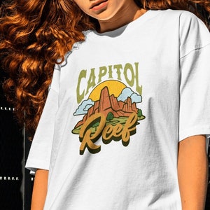 Vintage Capitol Reef National Park Shirt, National Parks Shirt, Climbing Shirt, Hiking Shirt, Capitol Reef, Camping Shirt, Retro Shirt,