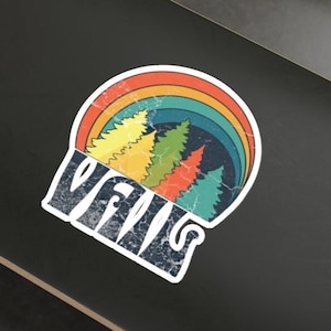 Vail Colorado Sticker, Vintage Sticker, Outdoor Sticker, Mountain Sticker, Camping, Vacation Sticker, Ski Sticker, Travel Sticker