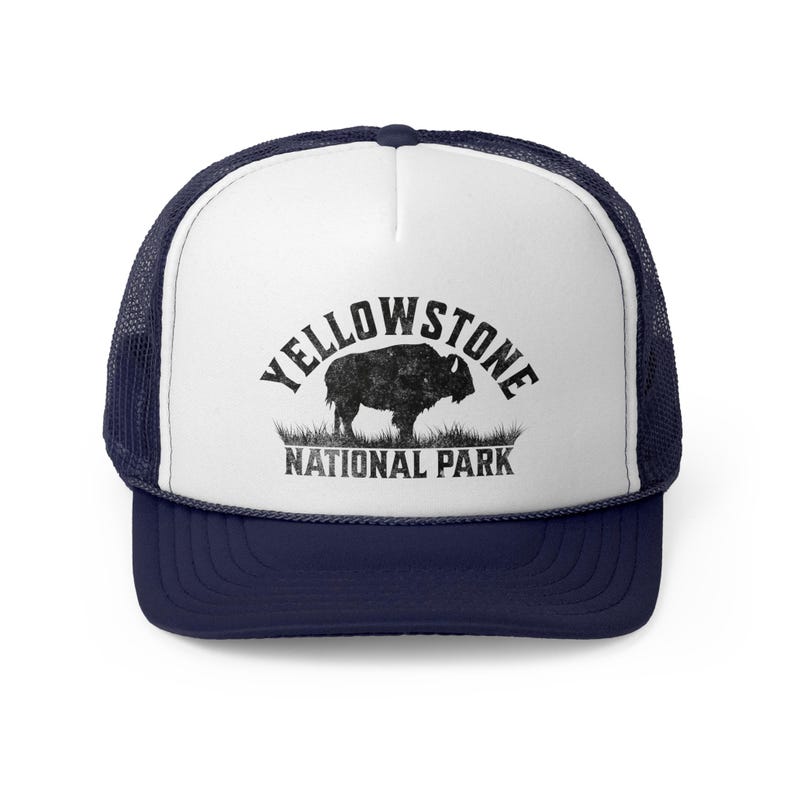 Yellowstone National Park Trucker Hat: Majestic Buffalo, Yellowstone Hat, National Park Hat, Travel hat, Vacation Hat image 6