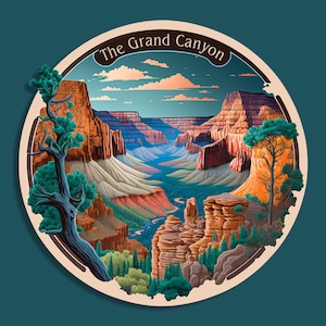 Custom Grand Canyon National Park Vinyl Sticker