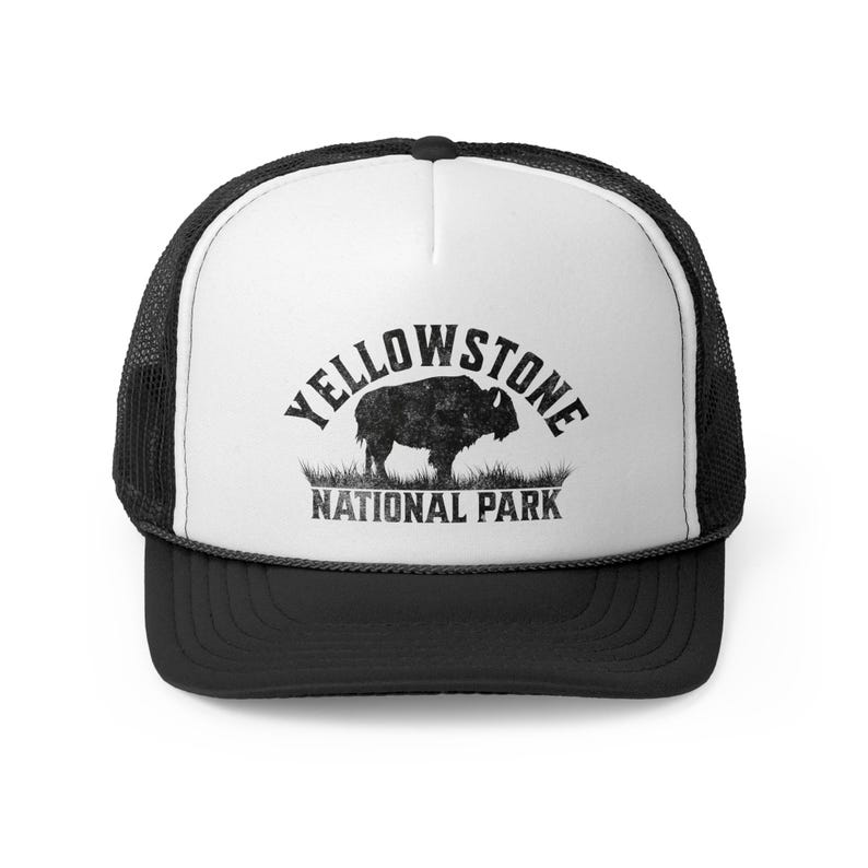 Yellowstone National Park Trucker Hat: Majestic Buffalo, Yellowstone Hat, National Park Hat, Travel hat, Vacation Hat image 10