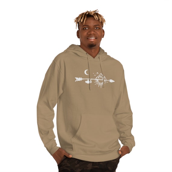 Wilderness Arrow Hoodie Wild Explorer Hoodie Hiking Sweater Nature Lover Sweatshirt Buffalo Hoodie Mountain Sweater arrow Tee Etsy UK