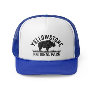 Yellowstone National Park Trucker Hat: Majestic Buffalo, Yellowstone Hat, National Park Hat, Travel hat, Vacation Hat image 5
