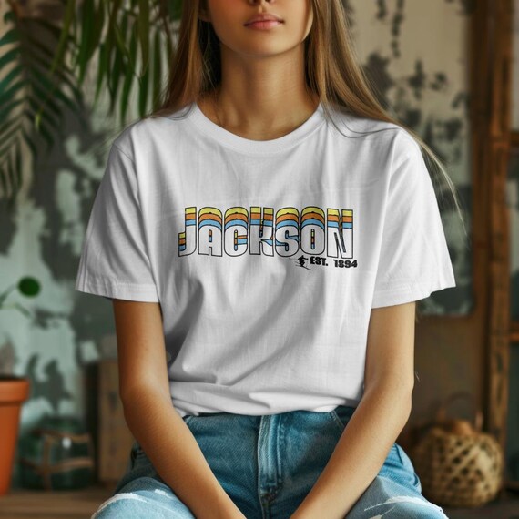 Vintage Jackson Wyoming Retro Ski Shirt T-shirt, Est 1894, Wyoming