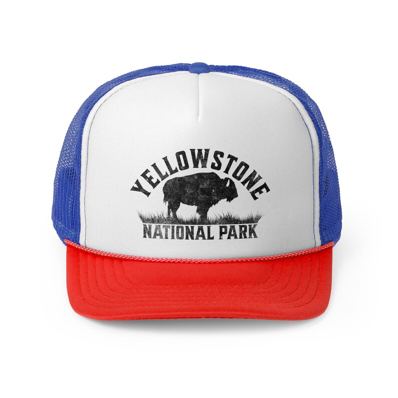 Yellowstone National Park Trucker Hat: Majestic Buffalo, Yellowstone Hat, National Park Hat, Travel hat, Vacation Hat image 8