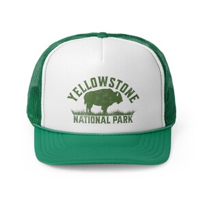 Yellowstone National Park Trucker Hat: Majestic Buffalo, Yellowstone Hat, National Park Hat, Travel hat, Vacation Hat image 7
