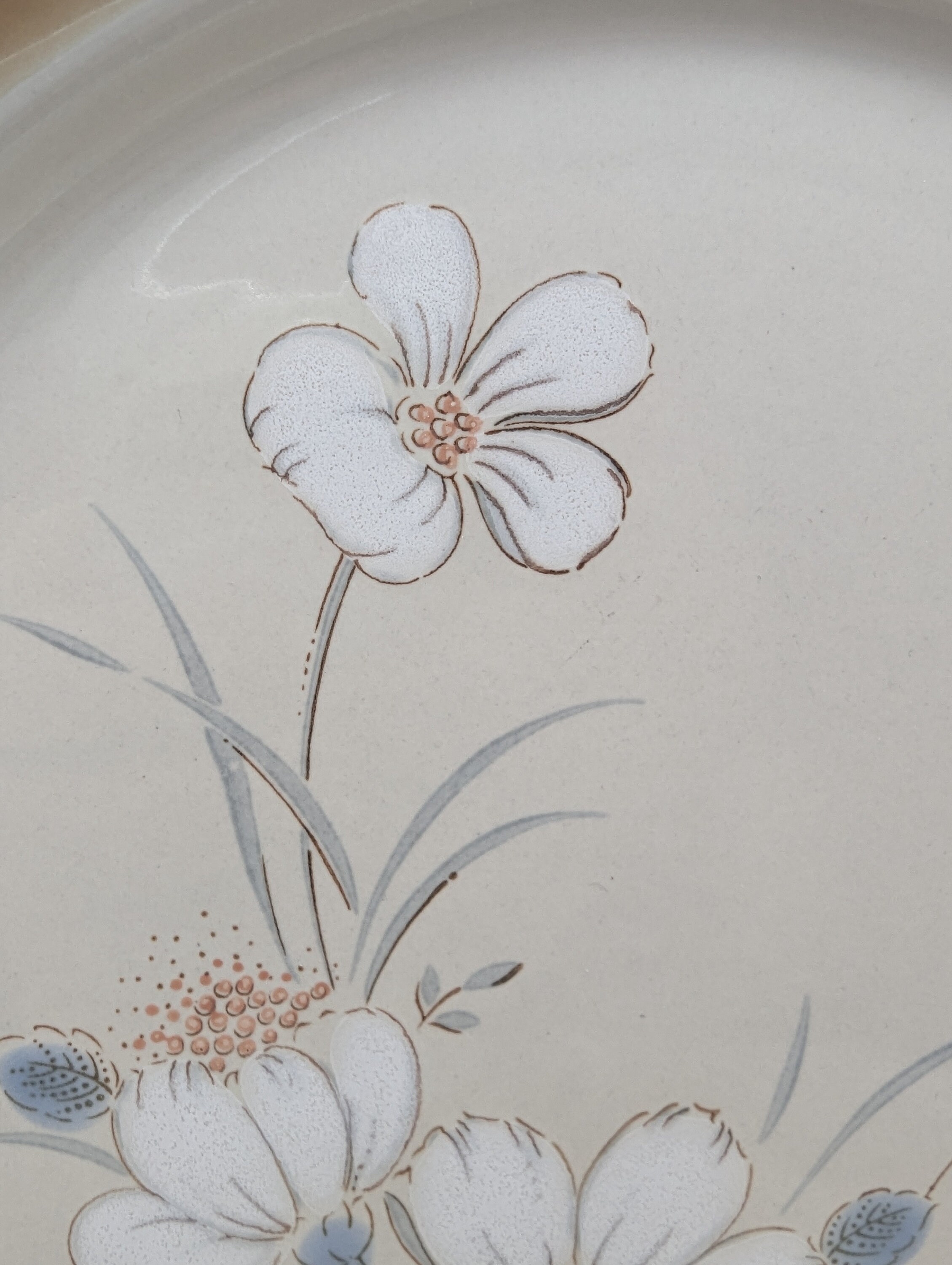 Vintage Watercolors Hearthside Dawn Hand Decorated Stoneware