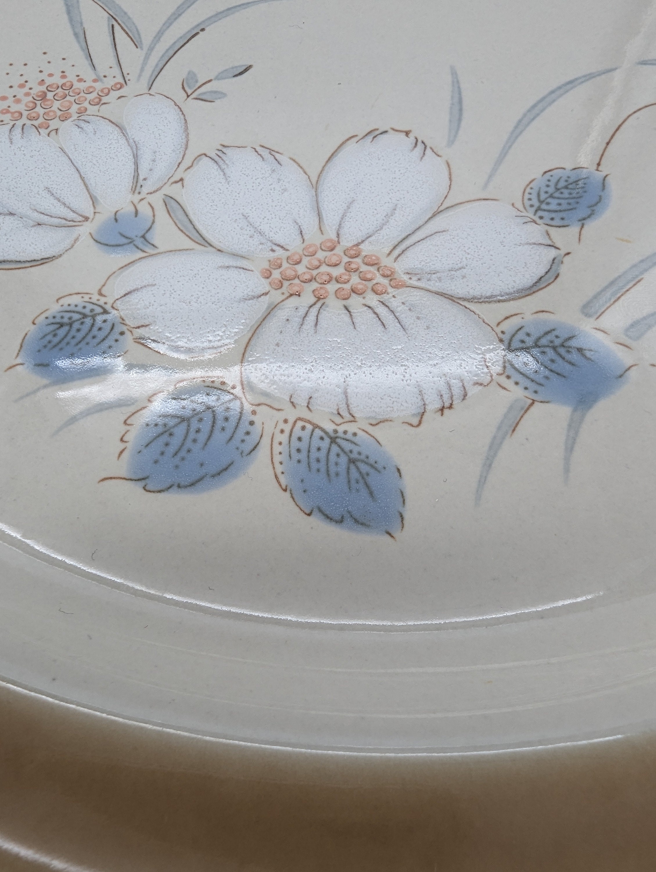 Vintage Watercolors Hearthside Dawn Hand Decorated Stoneware