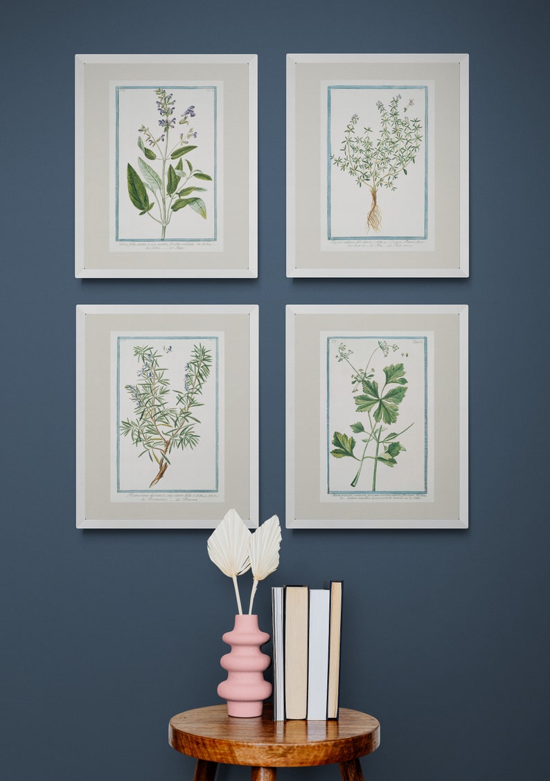 Vintage Botanical Print | Cottagecore Farmhouse Boho Watercolor Wall ...