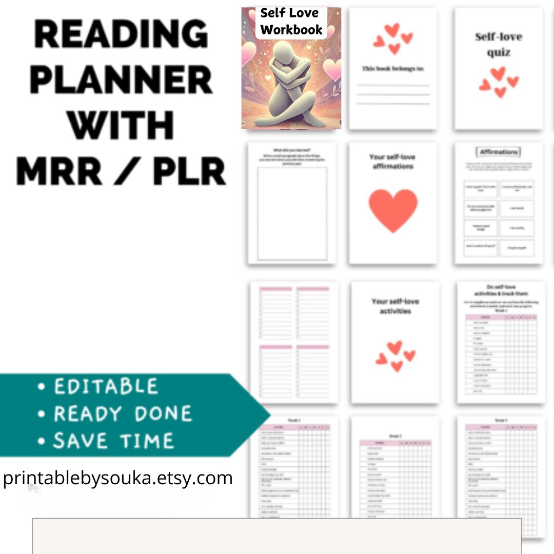 Self Love Planner Printable, Daily Wellness Tracker,digital Mental ...