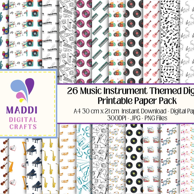 Musical Wrapping Paper - Etsy