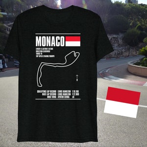 Monaco F1 Circuit Black T-Shirt