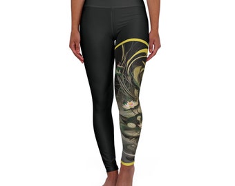 Yogabroeken met hoge taille (AOP)