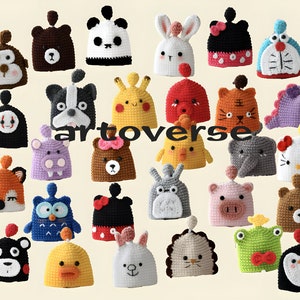 CROCHET PATTERNS Crochet Amigurumi Mini Patterns I Animal Kev Covers [E-PDF]