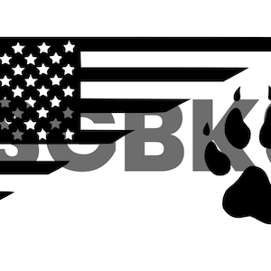 American Flag K9 Paw (SVG)