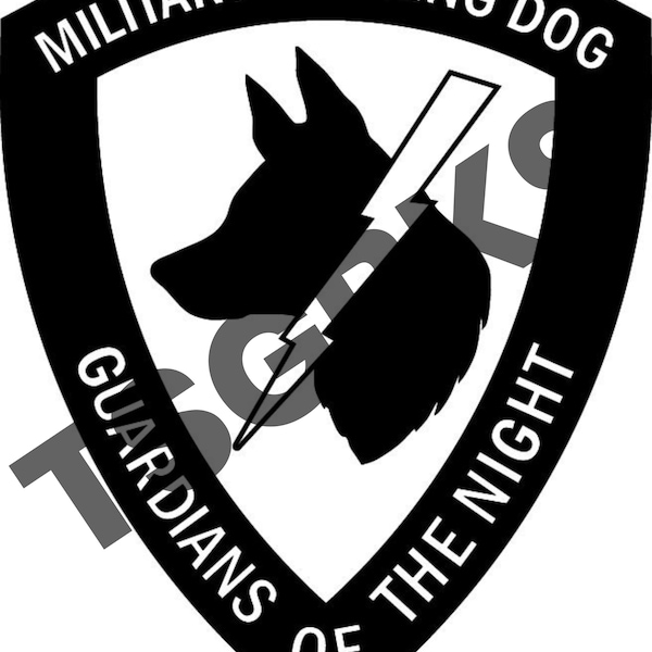 Military Working Dog Guardians Of The Night (SVG)