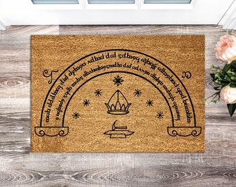 Speak Friend And Enter Doormat: Personalized Welcome Mat