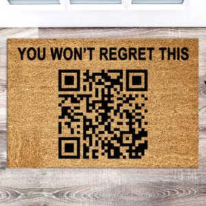 Rick Astley Rick Roll Doormat: Funny New Home Gift