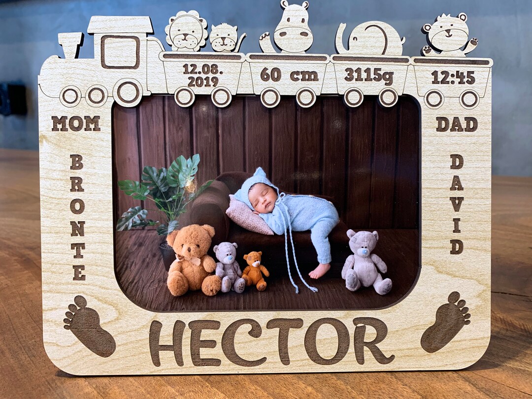Baby Frames Personalized Photo Frame. Child Metrica. Baby Announcement