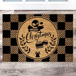 Zerbino di buon Natale - Regalo di Natale - Regalo di inaugurazione della casa - Zerbino di benvenuto - Regalo per la casa - Regalo personalizzato - Zerbino personalizzato personalizzato
