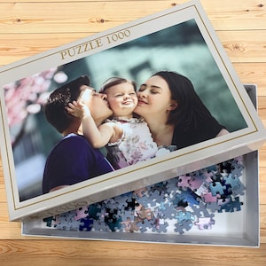 Personalisiertes Fotopuzzle Kundenpuzzle als tolles Familiengeschenk. Bilderpuzzle für Erwachsene. Personalisierte Geschenke 500 / 1000 / 1500 Puzzle