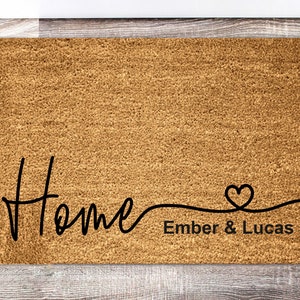 Housewarming Gift - Wedding Gift -| New Home Gift | Personalized Custom Doormat | Personalized Gift - Welcome Door Mat - Welcome Mat