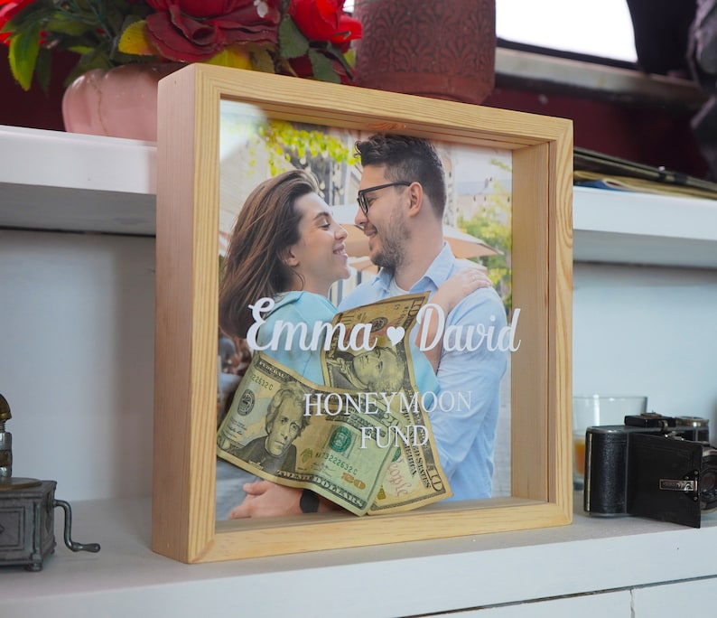 Personalized Love Photo Couple Music Fridge Magnet, Unique Gift For
