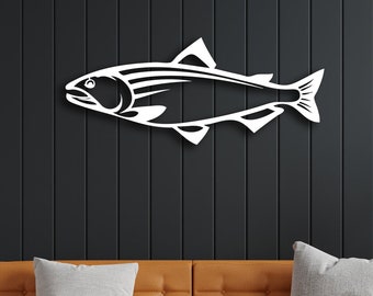Metal Fish Wall Decor, Fish Wall Art, Metal Fish Decor, Home Decor, Home Wall Art, Fish Wall Art,  Bathroom Wall Decor, Fish Wall Hanging