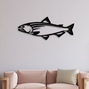Metal Fish Wall Decor, Fish Wall Art, Metal Fish Decor, Home Decor, Home Wall Art, Fish Wall Art,  Bathroom Wall Decor, Fish Wall Hanging