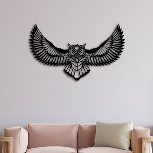 Owl Metal Wall Art, Metal Owl Wall Art, Metal Wall Decor,Hangings, Metal Art Wall Decor, Owl Lover Gift, Metal Wall Signs, Home Decor Home